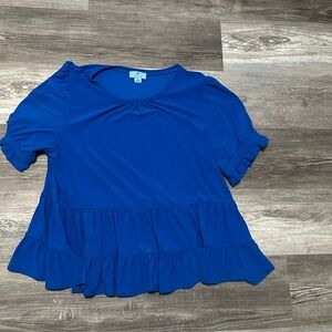 Cece royal blue blouse.